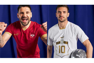 新エンブレム登場！セルビア代表、カタールW杯に向けた2022新ユニフォームを発表 画像
