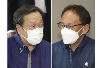 浜田防衛相、沖縄知事と初会談 画像