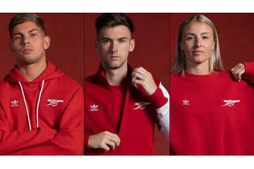 スニーカーも登場！アーセナル、「adidas Originals」新作レトロウェアを発表 画像