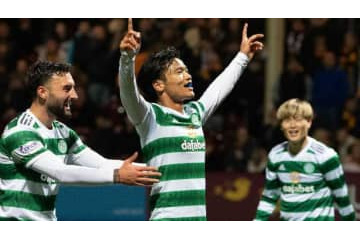 旗手怜央、天才的な落ち着きを見よ！古橋亨梧とのアベック弾がこれ 画像