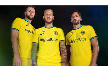 黄色ユニが“復活”！インテル、2022-23新サードユニフォームを発表 画像