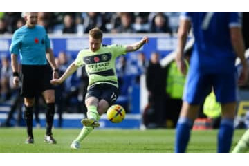 デブライネが自画自賛！GKの手が全く届かなかった超フリーキックがこれ 画像