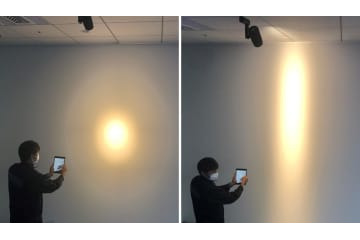 光の広がりをスマホで操作 画像