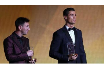 ロナウド、メッシは「友達じゃない、尊敬する同僚のよう」 画像