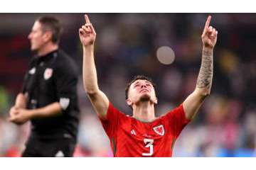 W杯で号泣…ウェールズ代表選手、前日に祖父死去で泣き崩れたと告白 画像