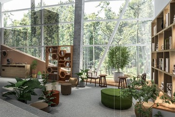 群馬に“自然”テーマの温泉旅館「フォートリート草津」植物に癒される森のライブラリー完備 画像