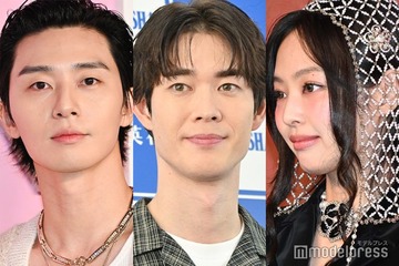 宮沢氷魚、パク・ソジュンとの「パラサイト」ペアショット公開 BLACKPINKジェニーらとも密着撮影 画像