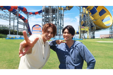 Aぇ! group正門良規＆小島健、びしょ濡れ絶叫ロケ「何や、これ！？」話題のウォータースライダー挑戦 画像