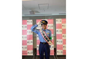 山下幸輝、1日警察署長に就任で制服姿披露 地元でのイベントに喜び 画像