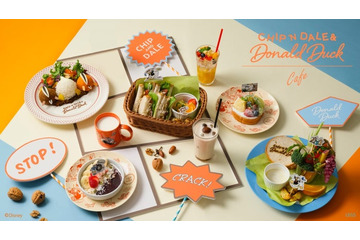 「チップとデール＆ドナルドダック」限定カフェ、東京＆大阪にオープン　3人の仲良しキーマカレーやフルーツバケットなど 画像