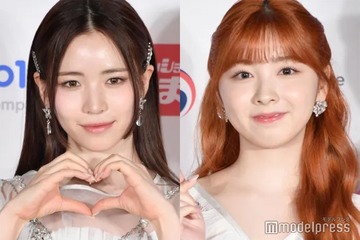 NiziUミイヒ＆マヤ、“お揃いポーズ”の頬寄せドアップ2ショットに「双子みたい」「天使」と反響 画像