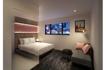 ホテル機能×ホステルのラフな空気漂う「ホテルグラフィー」渋谷に2024年2月開業　宿泊者専用ラウンジやダイナーも併設 画像