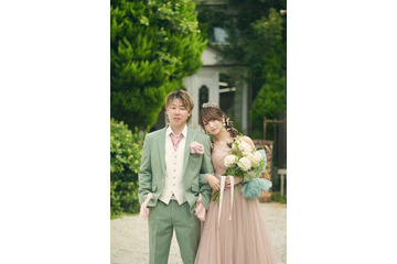 結婚発表のばんばんざい・るな＆エスポはんくん、密着ウエディングフォト公開「おめでとう」「お似合い」祝福の声 画像