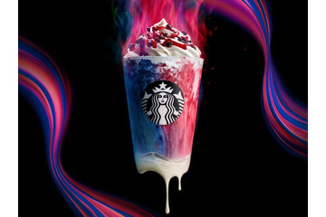 スタバ新作「メラ メーラ フラペチーノ」炎の魔法にかかったマジカルなハロウィン限定フラペ 画像