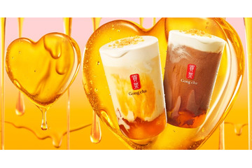 ゴンチャ、ハニー主役の新作ミルク＆ショコラティー “ゼリー2倍量”ハニーベアボトルも初登場 画像