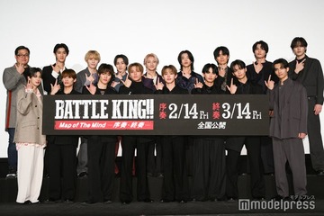 ONE N’ ONLY主演「BATTLE KING！！」総勢17人一挙登壇 BUDDiiS森愁斗はサプライズで登場 画像