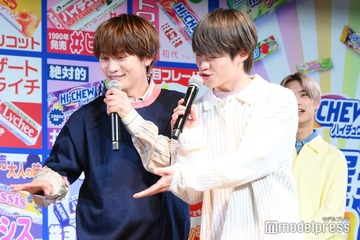 なにわ男子・藤原丈一郎＆大橋和也、即興英語で息ピッタリ「ダブルハングリー」「ビッグマネー」 画像
