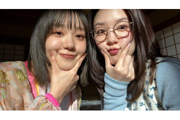 奈緒、永野芽郁の言葉に涙 “台詞台本なし”CM初共演で仲の良さ見せる 画像