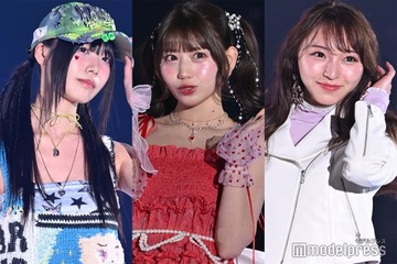 “FRUITS ZIPPER妹分”SWEET STEADY奥田彩友・塩川莉世・白石まゆみが堂々ランウェイ 美脚＆へそ出しコーデも【IDOL RUNWAY COLLECTION 2025】 画像