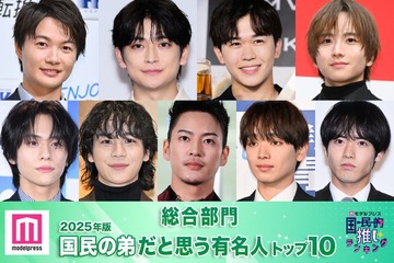 ＜3月6日は弟の日＞2025年版「国民の弟」決定 トップ10発表【モデルプレス国民的推しランキング】 画像