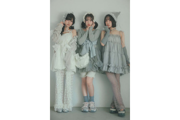 CUTIE STREET桜庭遥花・かす・なえなの、春のトレンドアイテム纏う「LARME」3人で登場 画像