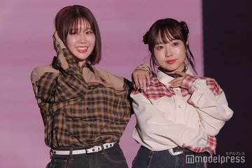 むくえな、デニム×チェック柄シャツのシミラールックが可愛い【超十代2025】 画像