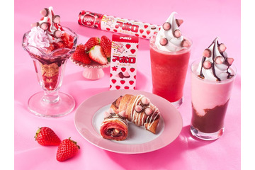 サンマルクカフェ、アポロと初コラボ！特別仕様チョコクロや“飲むアポロ”スムージーなど4品 画像
