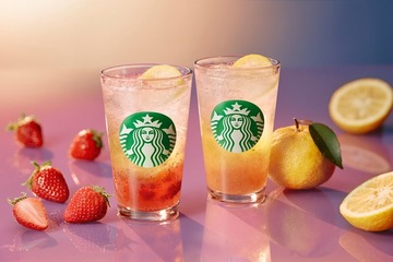 スタバ新作「チラックス ソーダ ストロベリー／ゆずシトラス」果肉×シトラスの香り広がる爽やかビバレッジ 画像