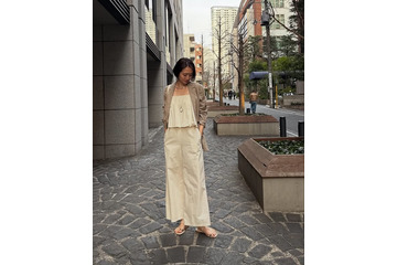 リネンの軽やかさが春を呼ぶ。ナチュラルカラーで魅せる大人の抜け感【40代の毎日コーデ】 画像