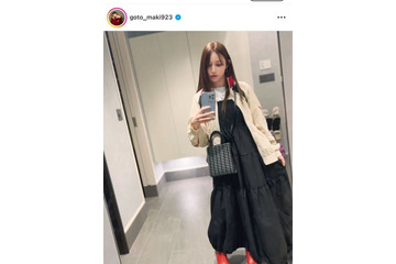 後藤真希、ふんわりワンピがキュートな私服コーデに絶賛の声「似合ってます」「髪の毛ツヤツヤ」 画像