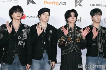 INI西洸人が重め前髪×リムレス 木村柾哉はベレー帽…“リアル王子”ビジュアルで会場圧倒【KCON JAPAN 2025／レッドカーペット】 画像