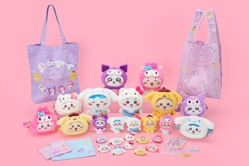 ちいかわ×サンリオがコラボ 互いの“なりきりコスチューム”姿の全21アイテム発表 画像