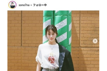 「今日好き」平松想乃、美しいウエストのぞくミニTシャツ姿「スタイル抜群」「可愛すぎる」の声 画像
