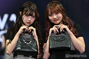 辻ちゃん長女・希空（のあ）＆MINAMI、ペアランウェイでお揃いポーズ ドーリーなリンクコーデ披露【オキコレ2025】 画像
