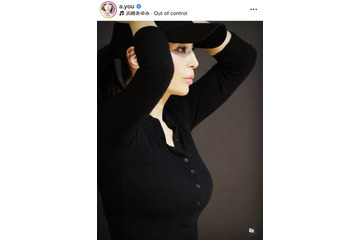 「凛々しい眼差し」浜崎あゆみ、美しい横顔のリハSHOTに反響「カッコよすぎる」 画像