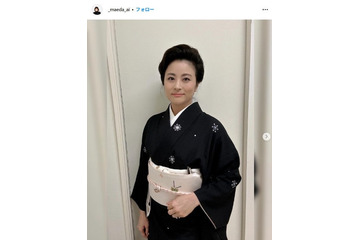 前田愛、義弟・中村七之助の結婚披露宴へ 勘九郎＆息子たちの手繋ぎショットに「お兄ちゃんの身長の伸び方がすごい」の声 画像