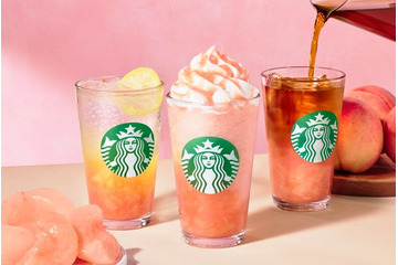 スタバ、新作「ヘブンリー ピーチ フラペチーノ」含む桃が主役の限定ビバレッジ3種登場 画像