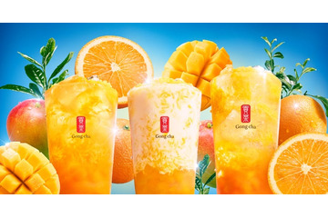 ゴンチャ新作「FRESH マンゴー&オレンジ」たっぷり果肉で果物を頬ばるかのような飲みごたえ 画像
