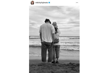 13歳長男が撮影！藤本美貴、庄司智春との寄り添いSHOTに「凄い！」「めちゃめちゃセンスありますね」の声 画像