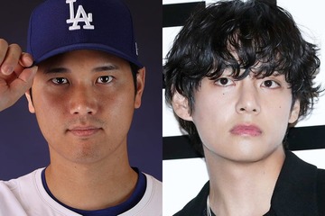 BTS・V、ドジャース始球式で大谷翔平選手とハグ&記念撮影「スーパースターの共演」「背番号に感激」と注目集まる 画像