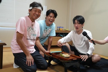 城島茂＆SixTONES森本慎太郎、サプライズ登場 チャリティーランナー・SUPER EIGHT横山裕に“差し入れ”【24時間テレビ】 画像