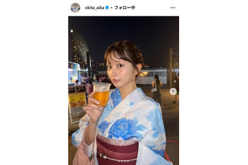沖田愛加アナ、スラリ美脚＆美肩際立つミニ丈ワンピ姿公開「スタイル抜群」「可愛すぎる」の声 画像