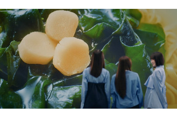 乃木坂46遠藤さくら・賀喜遥香・井上和、3人でやってみたいことは？ブルーの衣装まとい新CM登場 画像