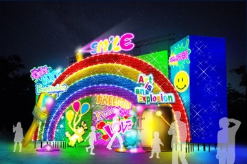 東京ドイツ村、20年目の冬イルミはアート要素を融合 300万球の光で会場まるごと“美術館”に 画像