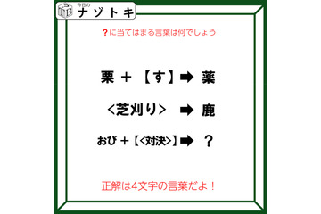 クイズです！「カッコの法則を推理して導きましょう」どんな言葉になるでしょう？【難易度LV３.・中辛】 画像