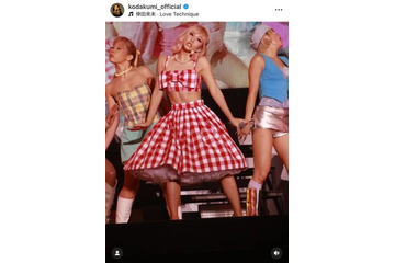 倖田來未、引き締まった美腹筋チラリのドーリーSHOTに絶賛の声「スタイル最強」「可愛すぎてやばい」 画像