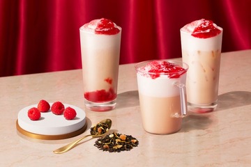 スタバ“ジョイフルメドレー×ラズベリー”の新フラペ＆ラテ、全国24のティー特化型店舗に登場 画像