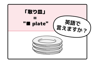 マンガでわかる！英語で「取り皿」はなんて言う？ 画像