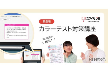 算数の弱点克服「カラーテスト対策講座」スマイルゼミ 画像