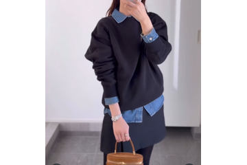 【GU】メンズ定番品をゆるく着こなす。シンプルきれいな大人カジュアル【40代の毎日コーデ】 画像